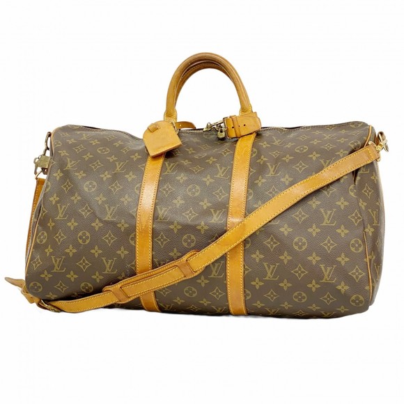 Louis Vuitton Boston Brown Monogram Bag Bandouliere Keepall - Picture 1 of 9
